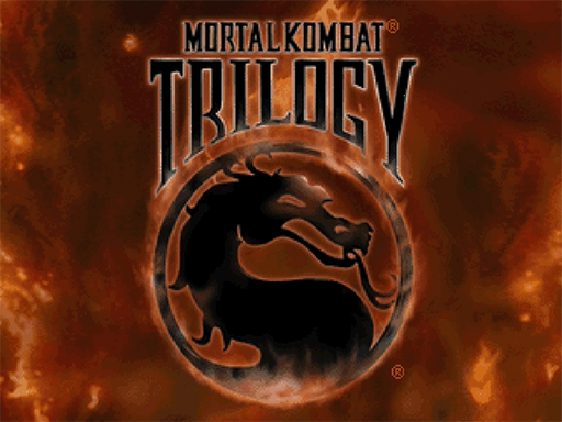 Mortal Kombat Trilogy title screen for Sega Saturn